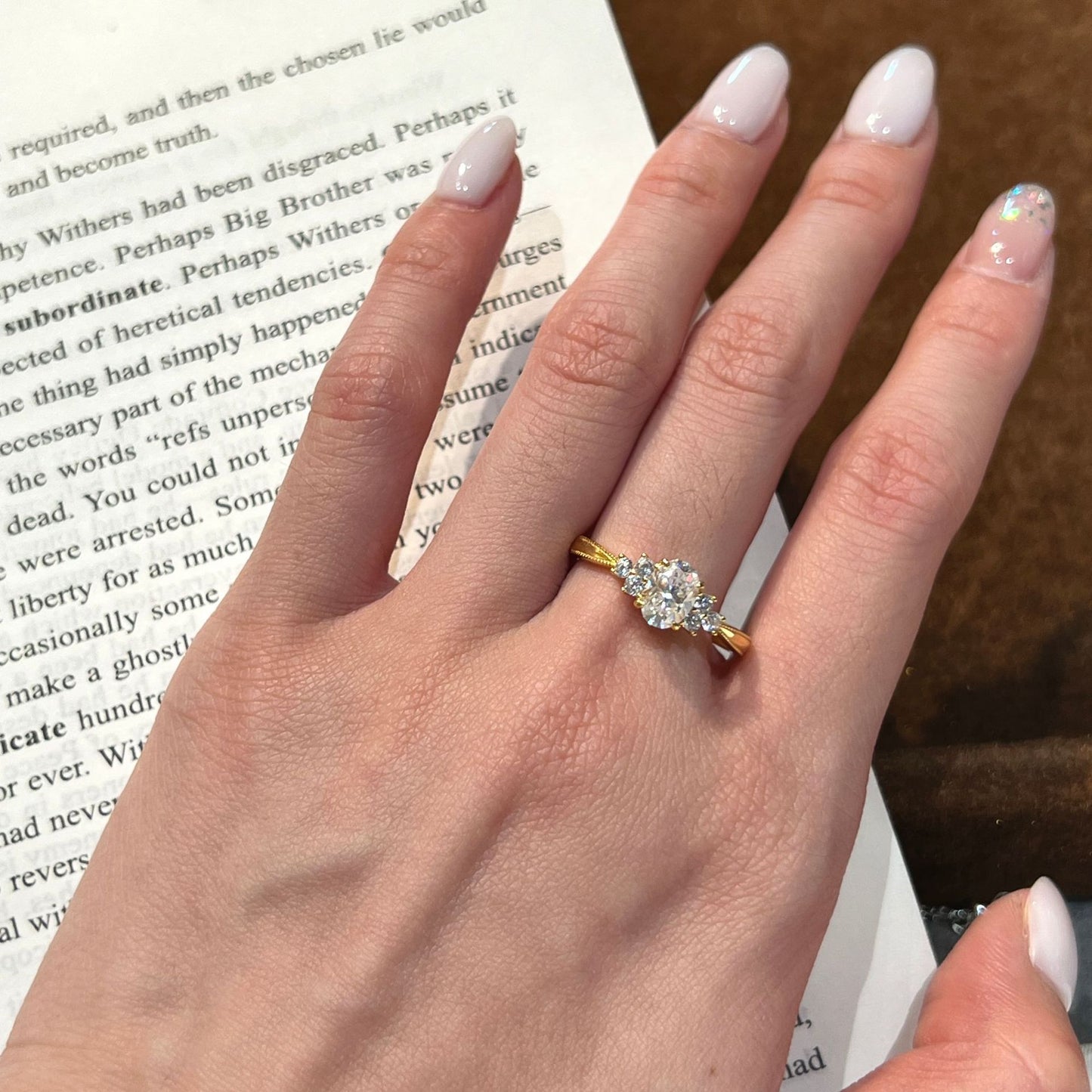 Moissanite ring