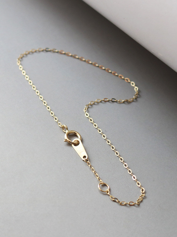 Simple 14K Gold Bracelet and Anklet