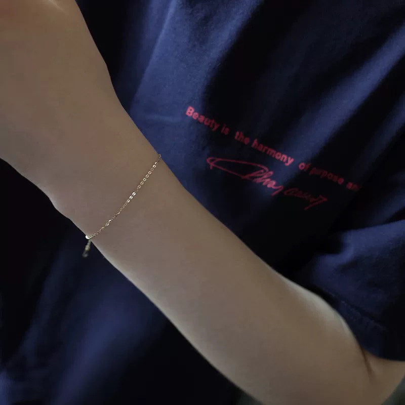 Simple 14K Gold Bracelet and Anklet