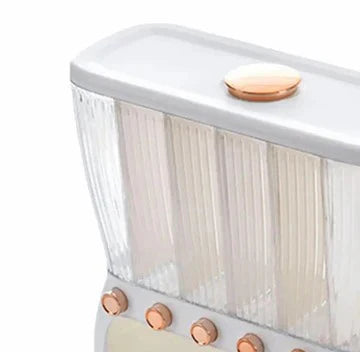 6 Compartment Cereal Dispenser Storage Organizer