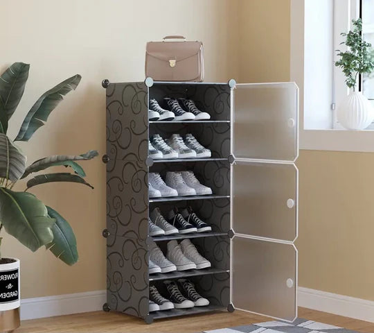 Space Saving, Stackable Shoe Racks, Organizer Cabinet Shelves