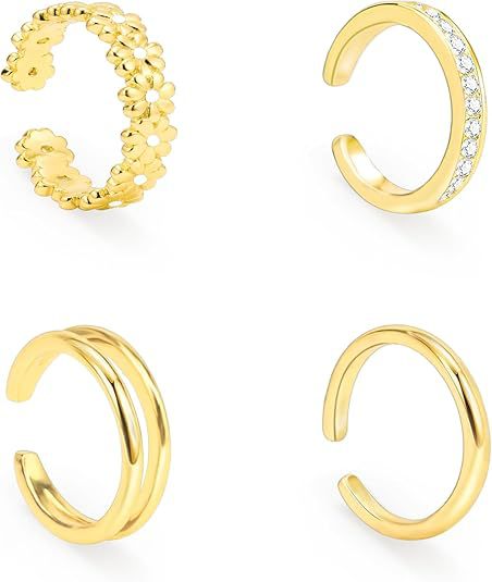 Adjustable Floral Foot Ring Set