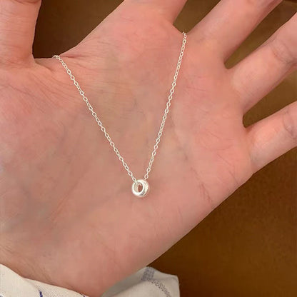 Sterling Silver Heart Pearl Necklace