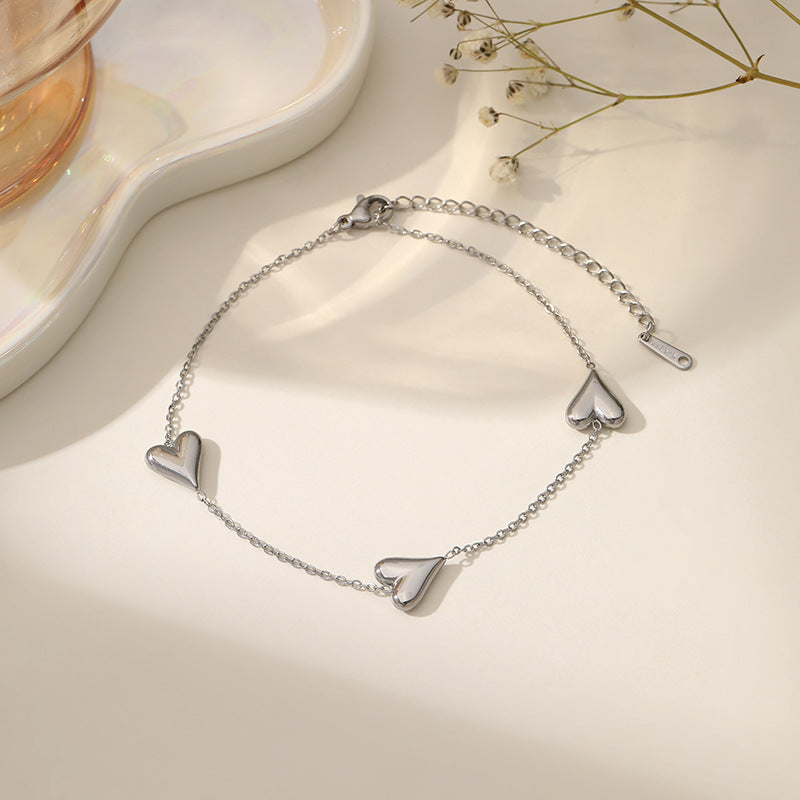 Fashion Titanium Steel Ankle Chain with Tassel