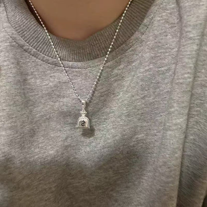 Sterling Silver Heart Pearl Necklace