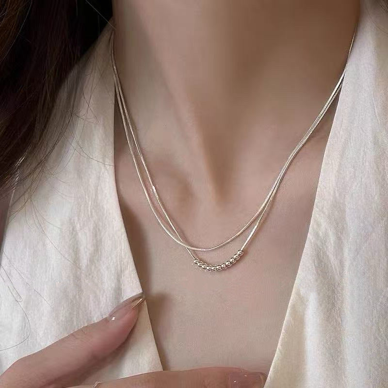 Sterling Silver Heart Pearl Necklace