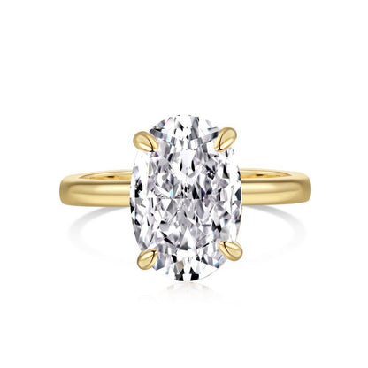 Oval Zircon Geometric Women Ring