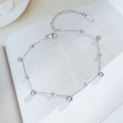 Fashion Titanium Steel Ankle Chain with Tassel