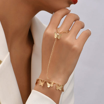 Fashion Simple Love Chain Handmade Finger Ring