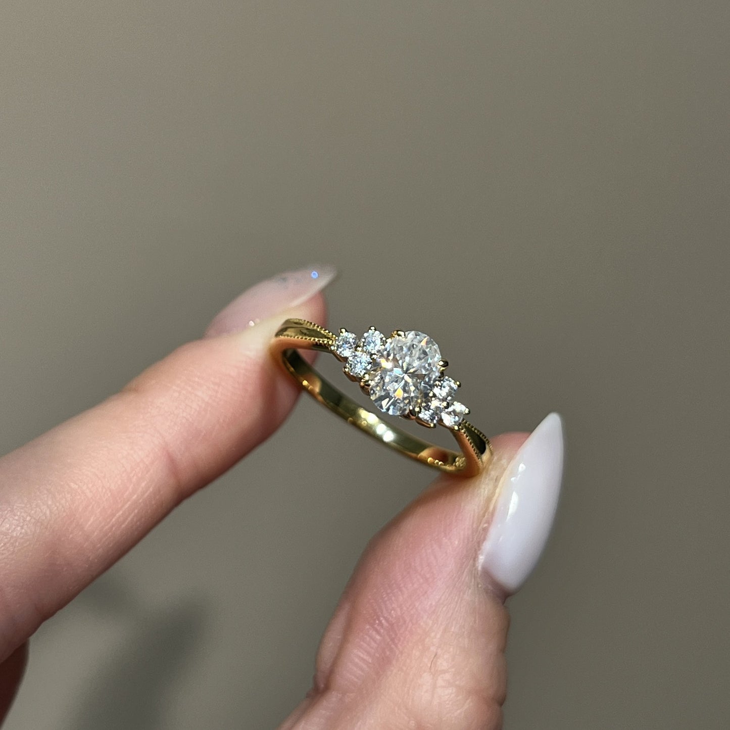 Moissanite ring
