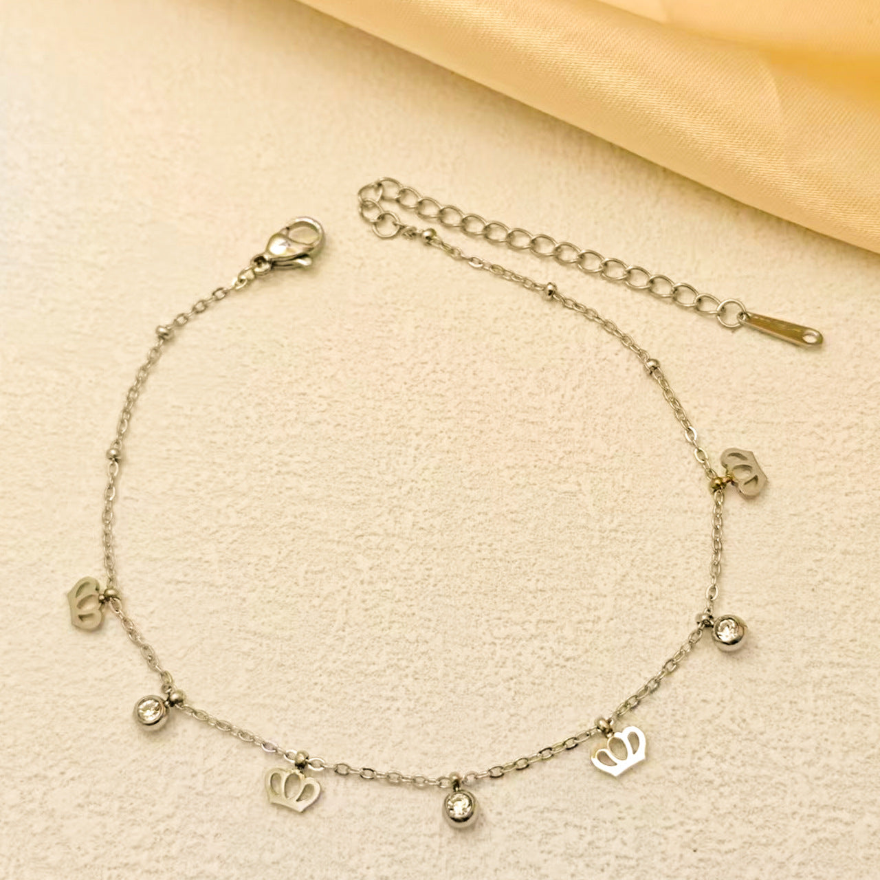 Fashion Titanium Steel Ankle Chain with Tassel