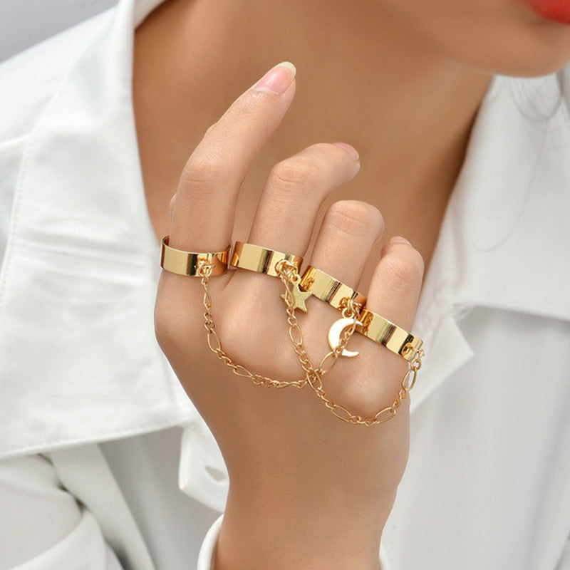 Fashion Simple Love Chain Handmade Finger Ring