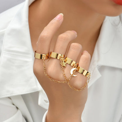Fashion Simple Love Chain Handmade Finger Ring