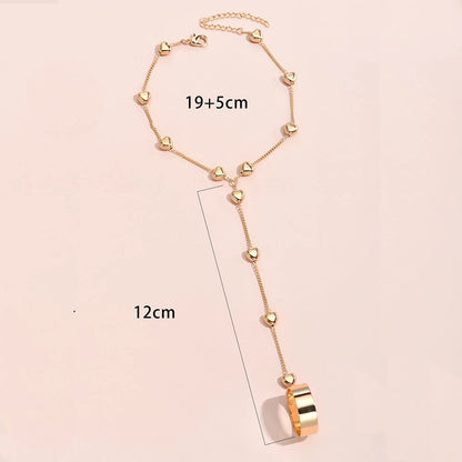 Fashion Simple Love Chain Handmade Finger Ring
