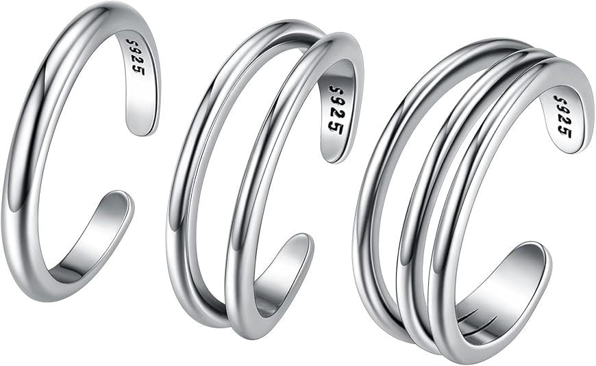 Adjustable Floral Foot Ring Set