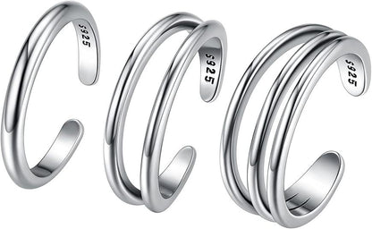 Adjustable Floral Foot Ring Set
