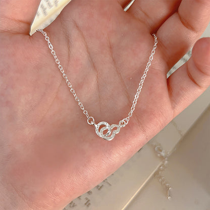 Sterling Silver Heart Pearl Necklace