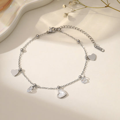 Fashion Titanium Steel Ankle Chain with Tassel