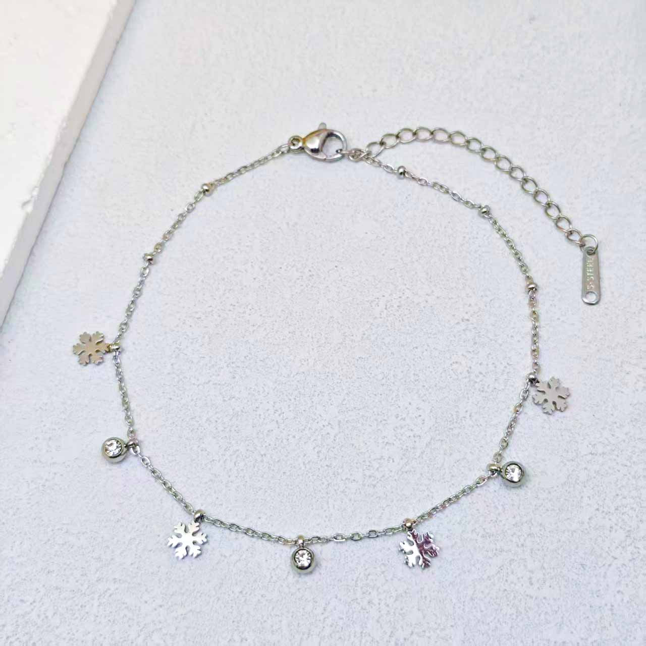 Fashion Titanium Steel Ankle Chain with Tassel