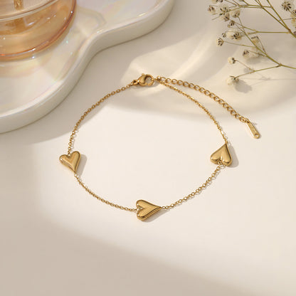 Fashion Titanium Steel Ankle Chain with Tassel