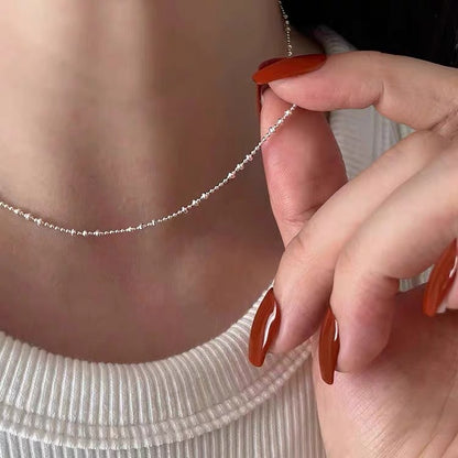 Sterling Silver Heart Pearl Necklace