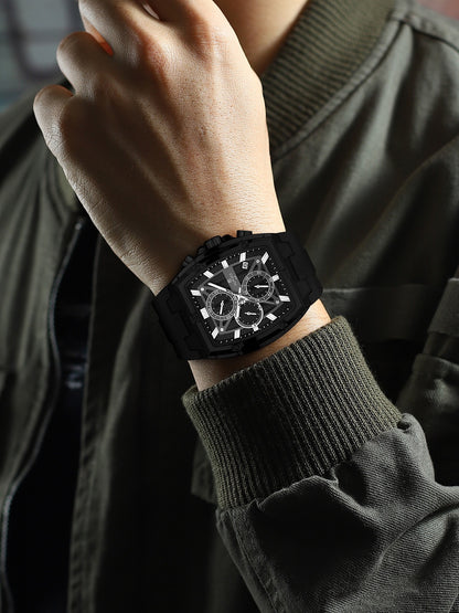 Reward VIP Luxury Men’s Watch – Square Dial, SEIKO Quartz, Luminous Chronograph